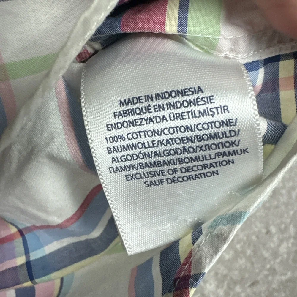 Ralph Lauren Shirt Boys Size 5 Multicolor Plaid Short Sleeve‎ Button Down